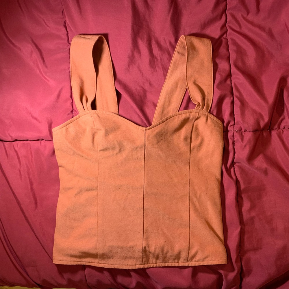 Abercrombie & Fitch Red Cropped Tank Top